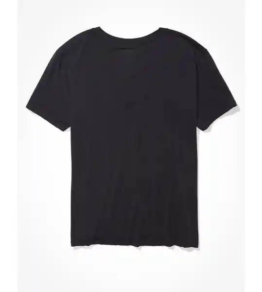 American Eagle Blusa Ss Favorite Mujer Negro 400350828741