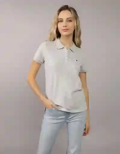 Camiseta Mujer Gris Talla MEDIUM 9899050 American Eagle