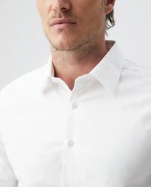 Camisa M/l Premium Blanco Puro Claro Talla Xl Hombre Chevignon