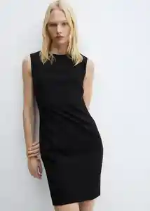 Vestido Paloma Negro Talla XL Mujer Mango