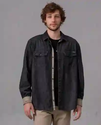 Camisa Hombre Gris Grafito Ultraoscuro Talla L 87632 Rifle