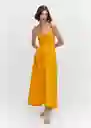 Vestido Rita Naranja Talla XL Mujer Mango