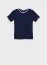 Camiseta Zanic Navy Talla S Mujer Mango