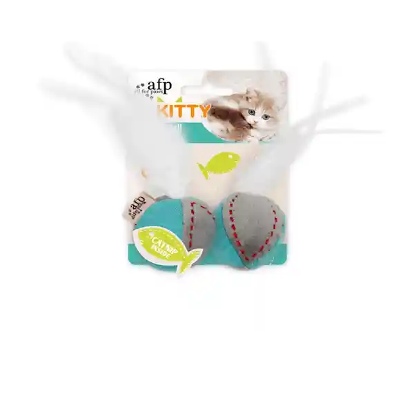 AFP Juguete Paea Gato Kitty Feather Ball Turquoise