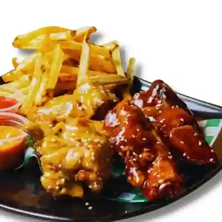 6 Trozos de Costillitas + Papas Fritas