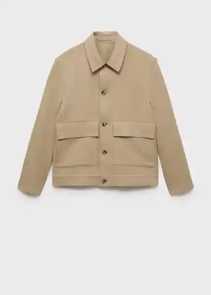 Chaqueta Darren Beige Talla M Hombre Mango