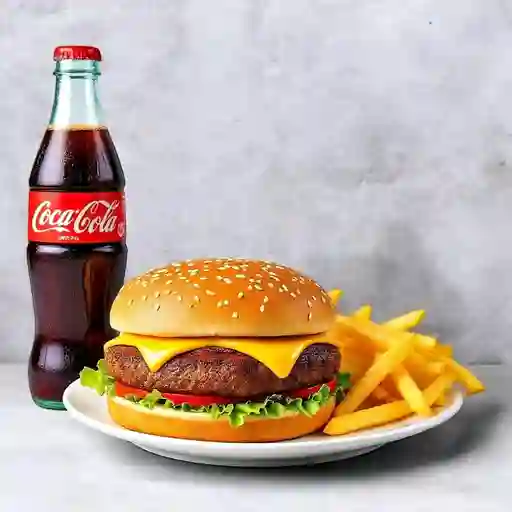 Red Sencilla + Gaseosa + Papas