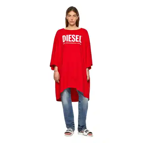 Diesel Vestido D-Extra-Ecólogo Rojo Talla M