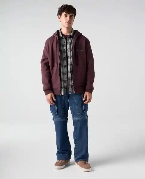 Buzo Hombre Morado Talla L 882G002_MOR191621 Americanino