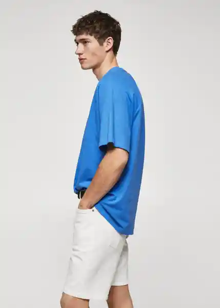 Camiseta Circo Celeste Talla S Hombre Mango