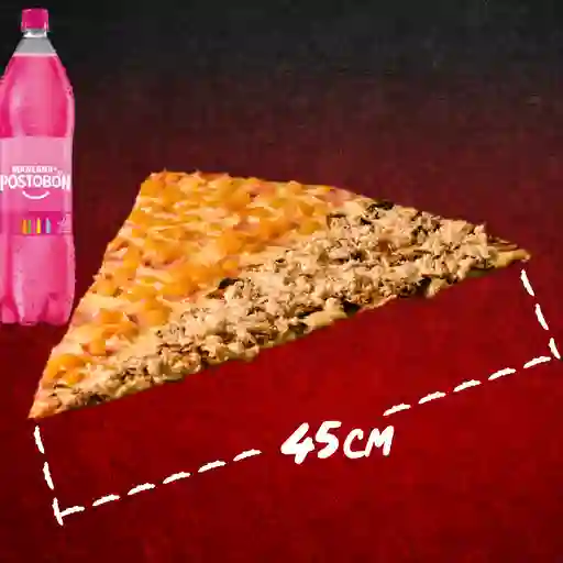 Pizza combinada + manzana 1.5l