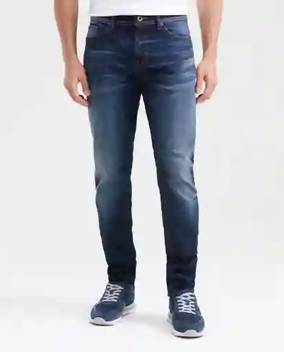 Jean Slim Fit Famous Azul Dark Ultra Oscuro 30 / 32 Chevignon