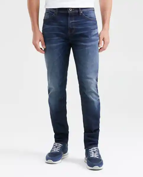 Jean Slim Fit Famous Azul Dark Ultra Oscuro 30 / 32 Chevignon
