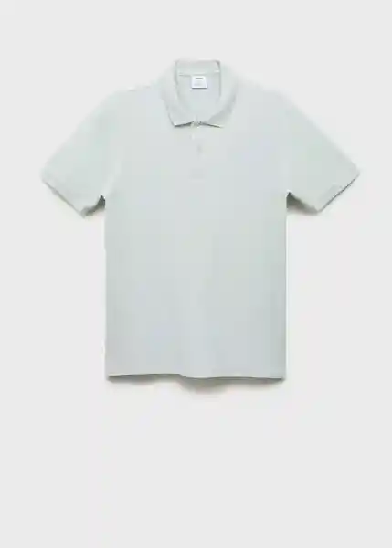 Camiseta Polo Rea Celeste Talla M Hombre Mango