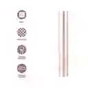 Brocha Maquillaje Retráctil de Doble Punta Serie Dorada Miniso