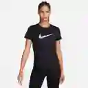 Nike Camiseta One Swsh Hbr Top Blanco Mujer Talla S