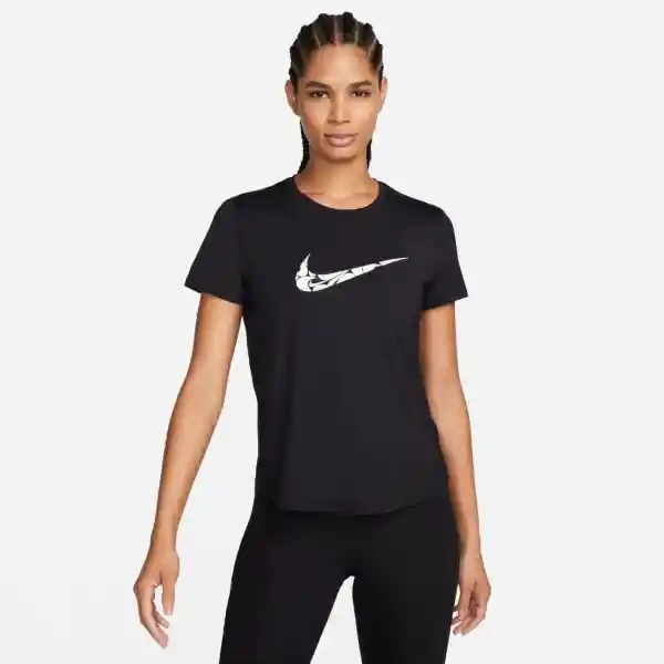 Nike Camiseta One Swsh Hbr Top Blanco Mujer Talla S