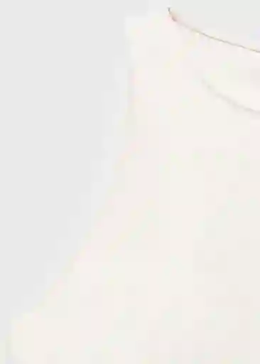 Blusa Pepa Offwhite Talla S Mujer Mango