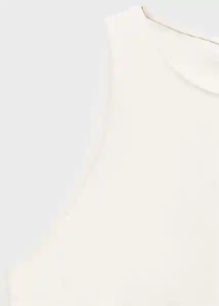 Blusa Pepa Offwhite Talla S Mujer Mango