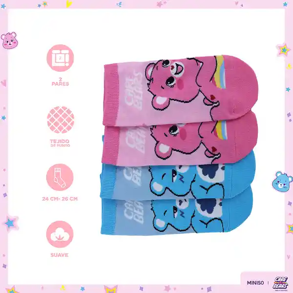 Medias Para Mujer Colección Care Bears Miniso