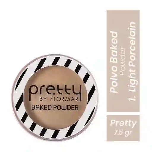 Pretty Polvo Facial Baked Powder Light Porcelain 7.5 g