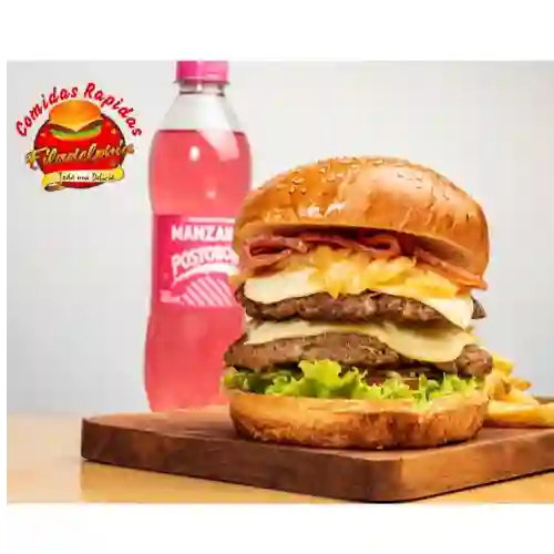 Combo Hamburguesa Doble Carne Mixta