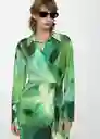 Vestido Quanti Verde Talla S Mujer Mango