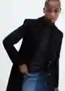 Abrigo Linda Negro Talla M Mujer Mango