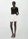 Camiseta Vispi Negro Talla M Mujer Mango