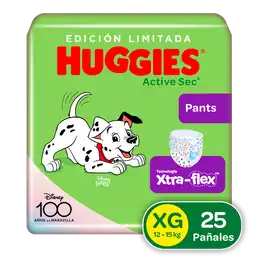 Huggies Pañal Active Sec Pants Etapa 4/XG 25 Und