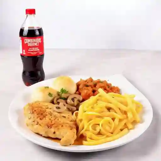 Combo pollo champiñones