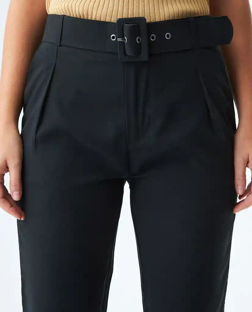 Pantalon Essential Pant Negro Sombrío Ultraoscuro Talla 4 Mujer Chevignon