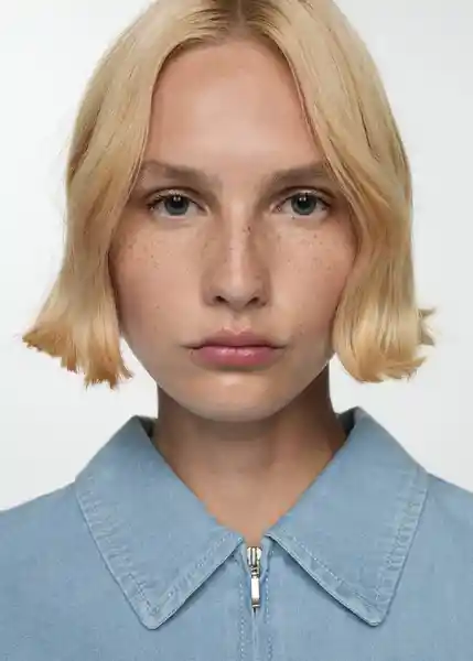 Sobrecamisa Lester-H Tejano Claro Talla L Mujer Mango