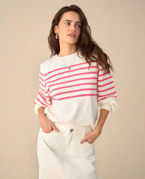 Suéter Tejido Crudo Novia Claro Talla L 661G204 Esprit