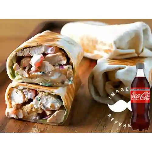 Combo Wrap Pollo + Coca-Cola Sabor Ligero 400 ml