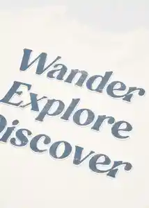 Camiseta Wander Off White Talla 19 Teen Niños Mango