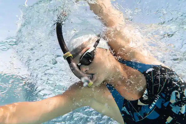 Snorkel Frontal De Natación Talla L Nabaiji 500 - Negro