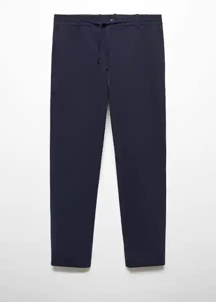 Pantalón Canet Navy Talla 40 Hombre Mango