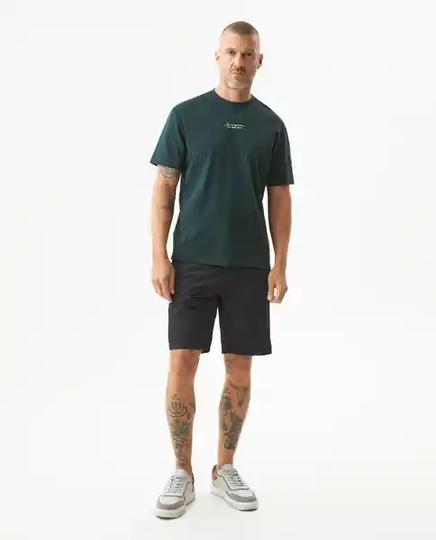 Camiseta Tech Verde Galloway Ultraoscuro XS Chevignon