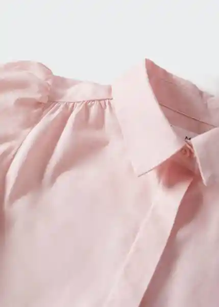 Camisa Soria Rosa Light Talla 07 Niñas Mango