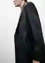 Abrigo Liza Negro Talla M Mujer Mango