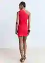 Vestido Knot Rojo Talla S Mujer Mango