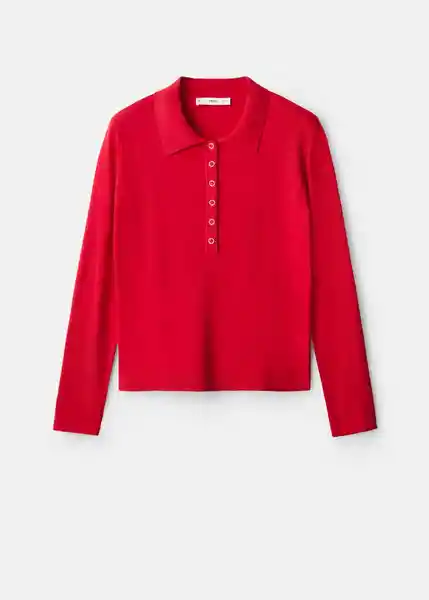 Saco Jersey Titos Rojo Talla M Mujer Mango