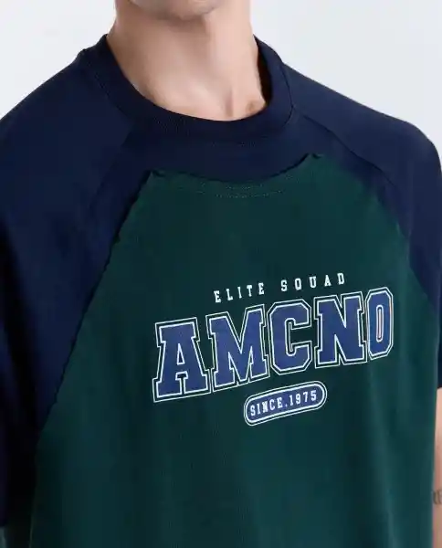 Camiseta Hombre Verde Talla XL 849G007_VER195406 Americanino