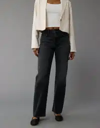 Jean Mujer Negro Talla: 8 REGULAR 5016045 American Eagle