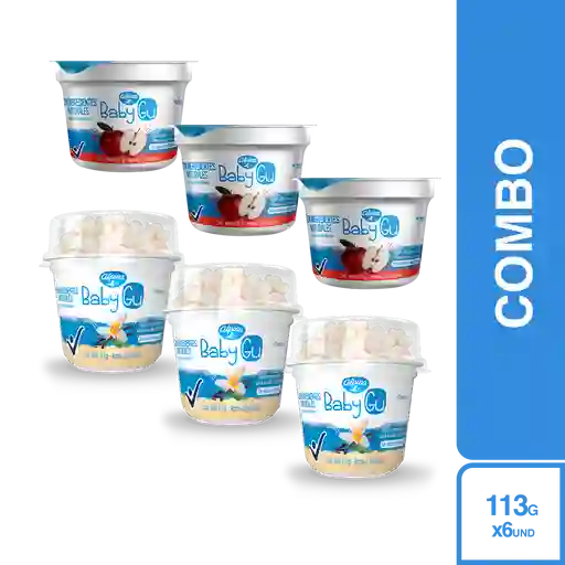 Combo Baby gü Yogurt Natural Manzana + Baby gü Yogurt Vainilla