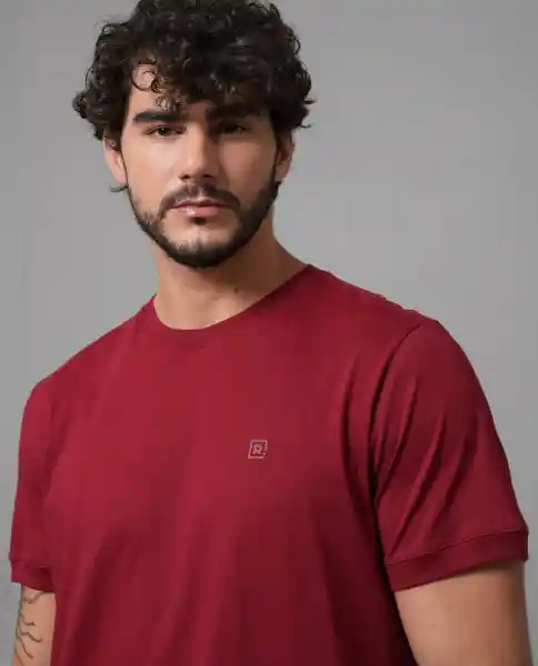 Camiseta Hombre Rojo L 100G005_ROJ191656 Rifle