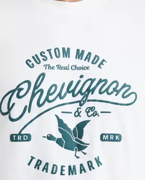 Camiseta Graphic Crudo Prístino Claro T S Chevignon