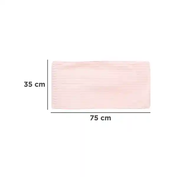 Toalla de Baño de Microfibra Acanalada Rosa Serie Miniso