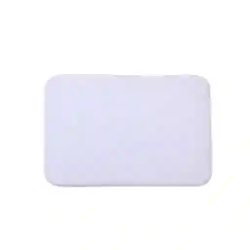 Krea Piso Baño Memory Foam Textura Blanco